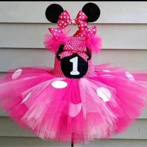 Dress size 12 months First birthday outfit Minnie Mouse tutu dress new with tags